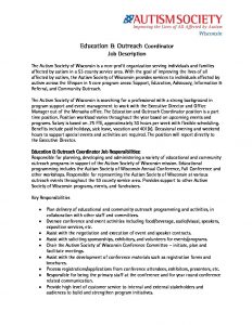 Educational outreach coordinator jobs